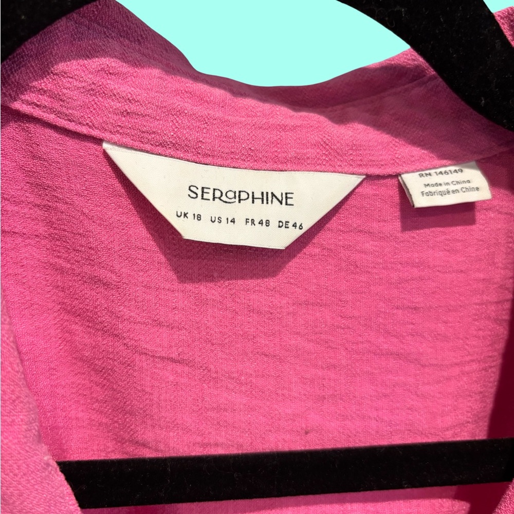 Seraphine Long Sleeve Pink Maternity Dress - Picture 4 of 4
